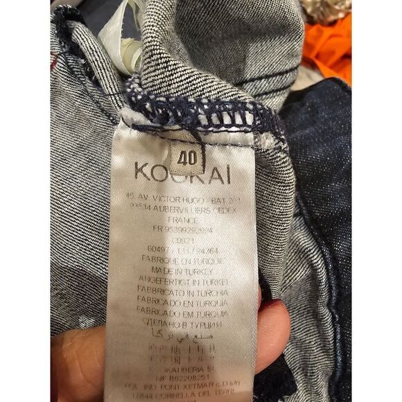 Kookai Women's Cropped Jean Jacket Size 40 - Picture 7 of 7
